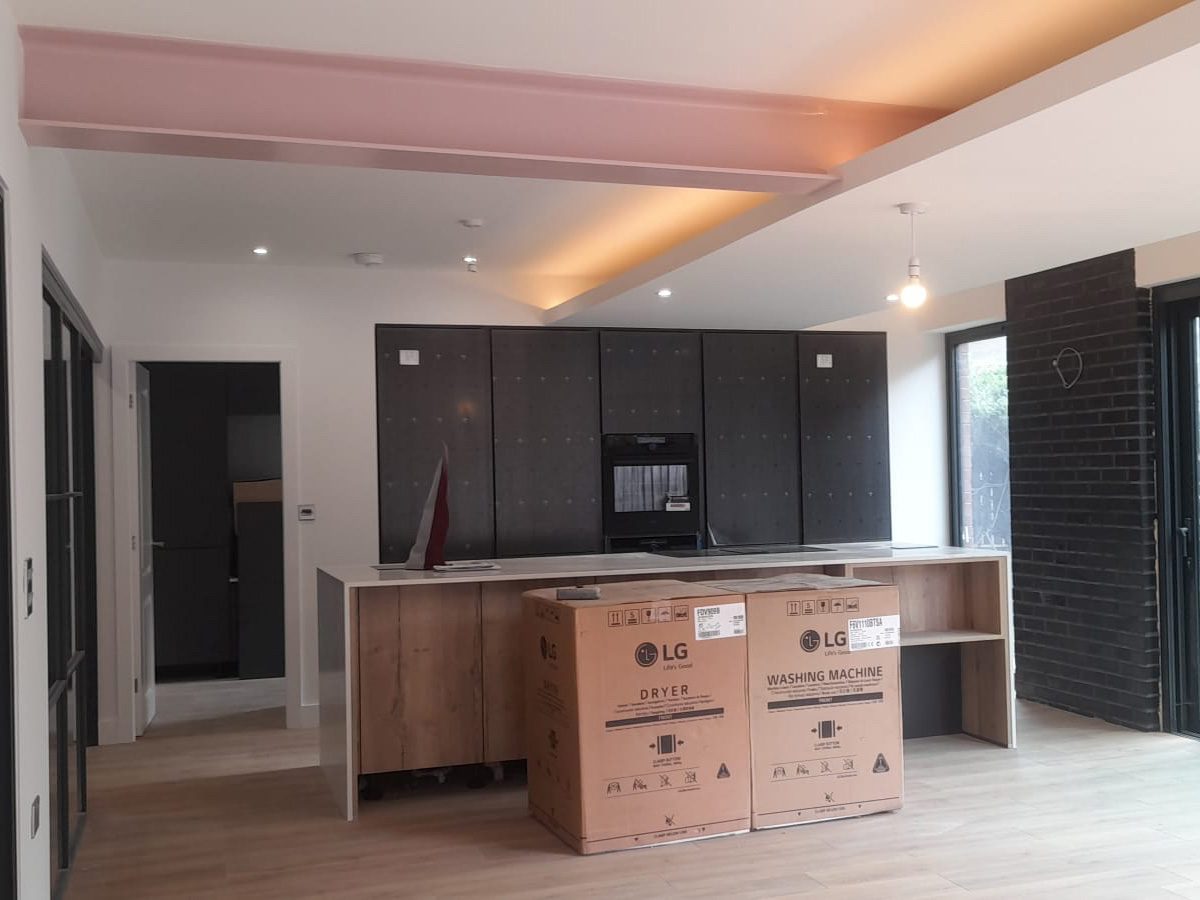 New extension and kitchen Decorated as part of home renovation by Gareth New extension and kitchen Decorated as part of home renovation by Gareth Thompson Decorator